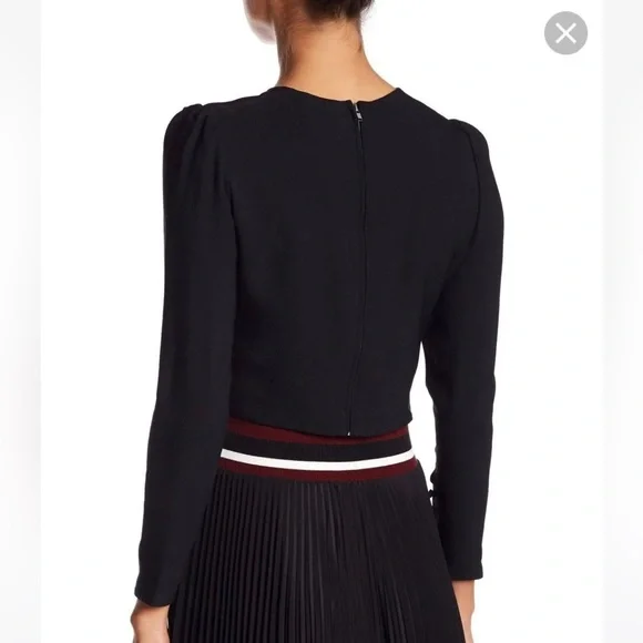 A.L.C Silk “Talia” Long Sleeved Cropped Top Size 6 NWT - Picture 2 of 10